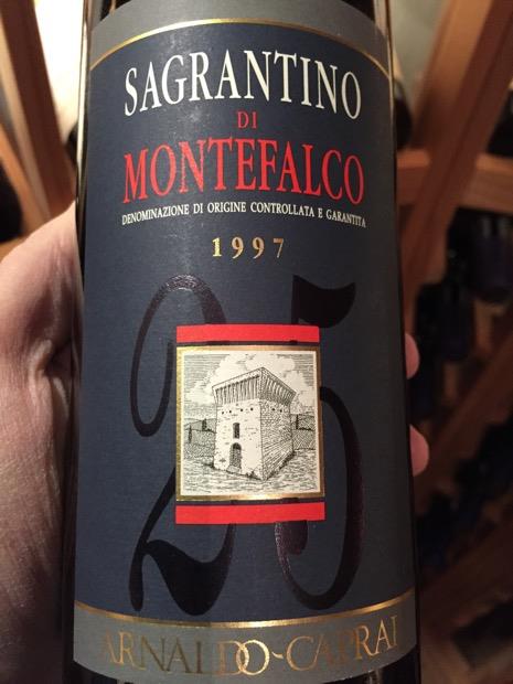 1997 Arnaldo Caprai Sagrantino Di Montefalco 25 Anni Italy Umbria Montefalco Sagrantino Di Montefalco Cellartracker