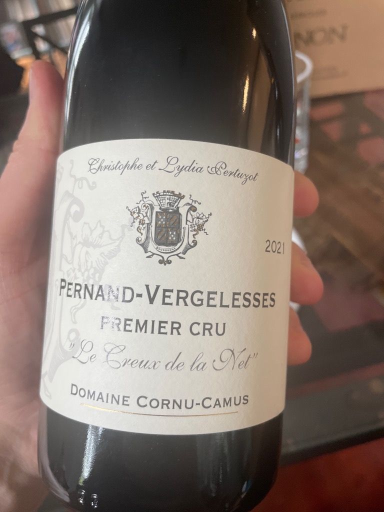 2021 Domaine Cornu-Camus Pernand-Vergelesses 1er Cru Creux de la Net ...