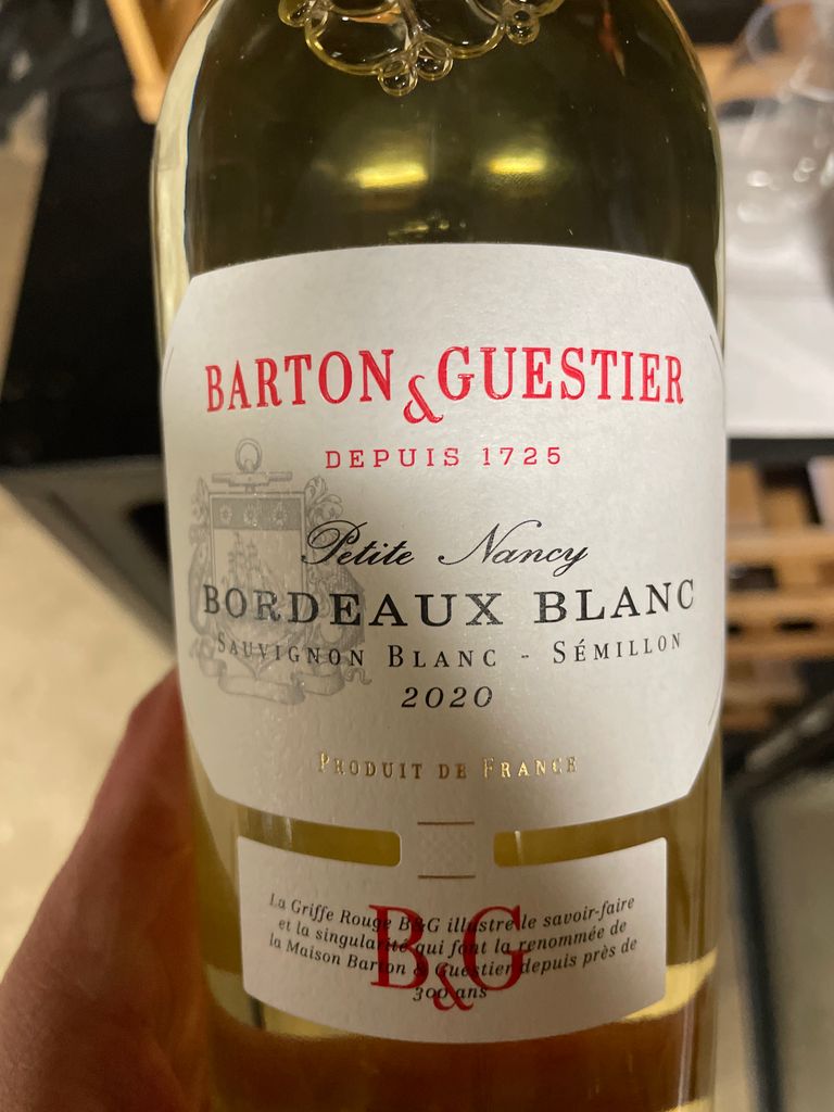 2020 Barton & Guestier Sauvignon Blanc Bordeaux, France, Bordeaux ...