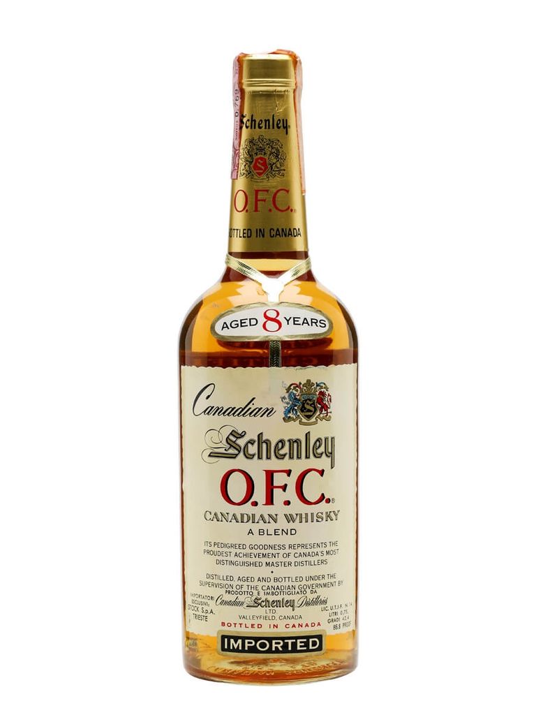 1956 Schenley O.F.C. 8 Year Old Blended Canadian Whisky, 40