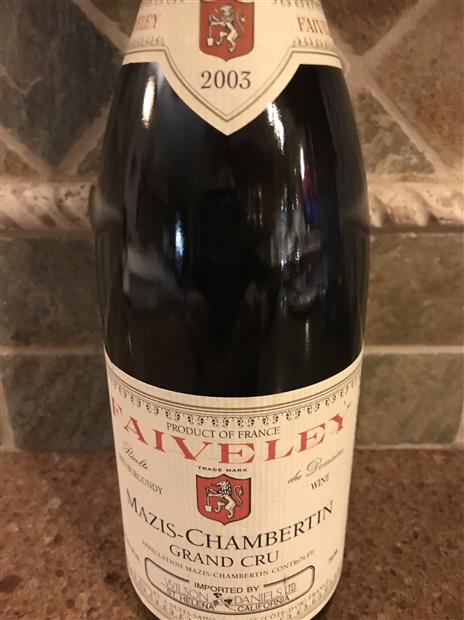 2003 Faiveley Mazis-Chambertin - CellarTracker