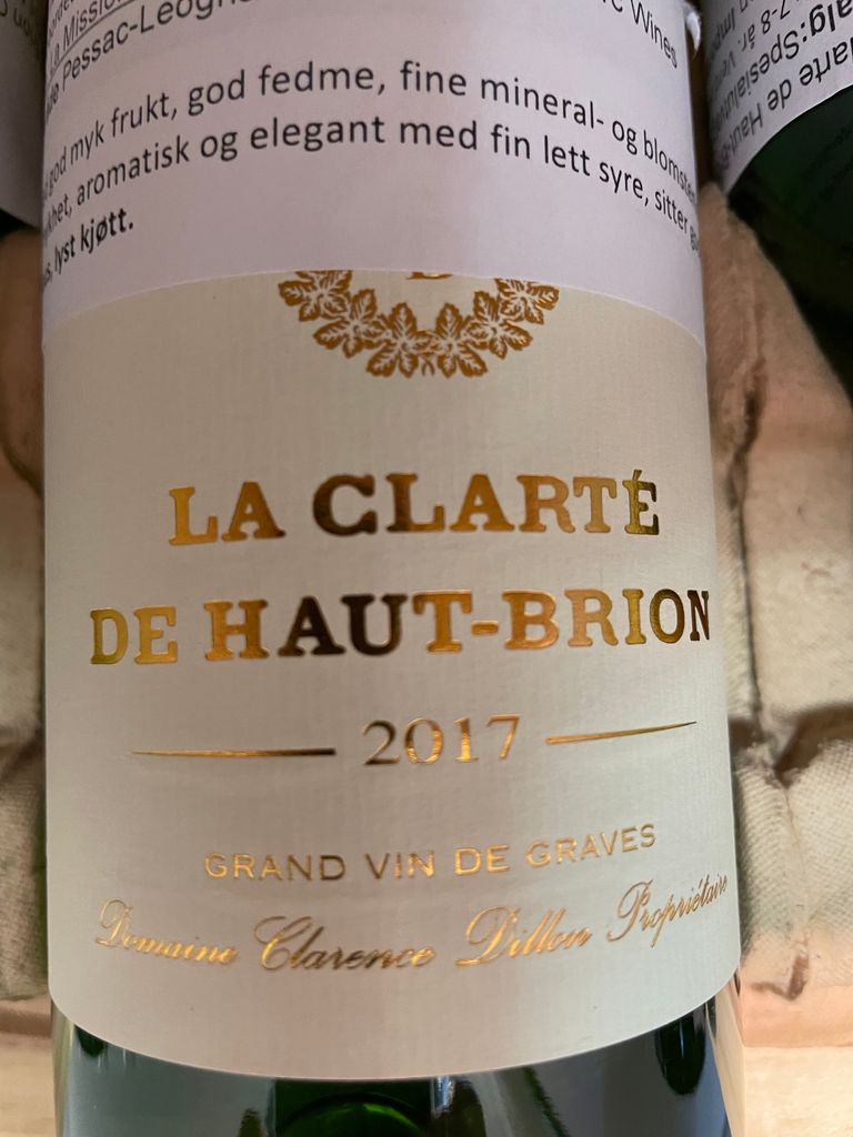 2017 Château Haut-Brion La Clarté de Haut-Brion Blanc - CellarTracker