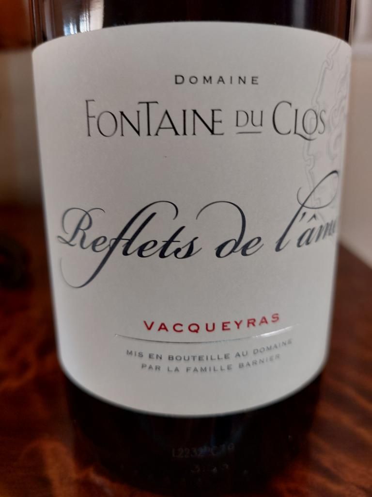 2021 Domaine Fontaine du Clos Vacqueyras Reflets de l Ame France Rhône Southern Rhône