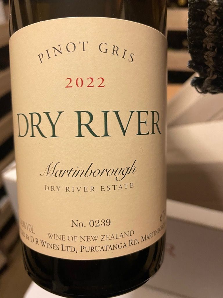 2022 Dry River Pinot Gris, New Zealand, North Island, Wairarapa ...