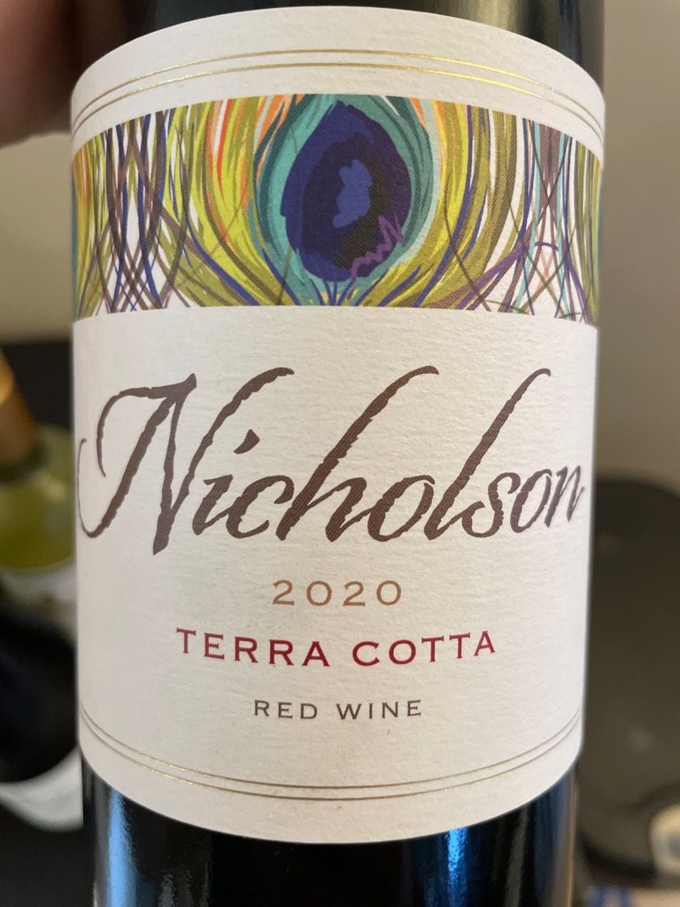 2020 Nicholson Vineyards Terra Cotta Red, USA, California, Central Coast, San Benito County