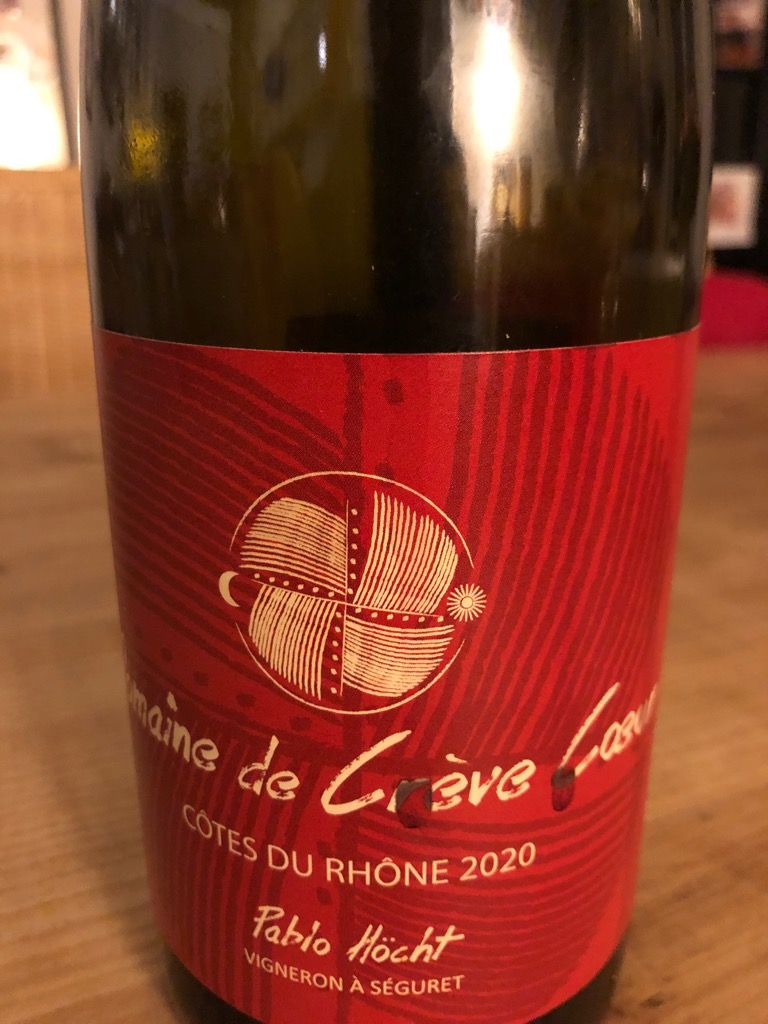 2021 Domaine de Creve-Coeur Côtes du Rhône Villages Sablet, France ...