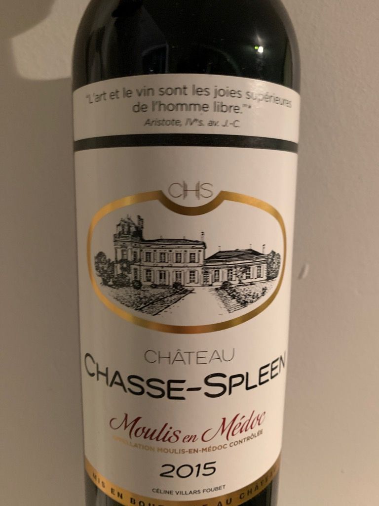 2015 Château Chasse-Spleen - CellarTracker