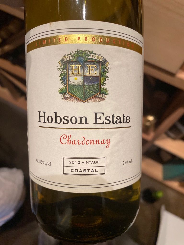2012 Hobson Estate Chardonnay, USA, California, Central Coast, Monterey