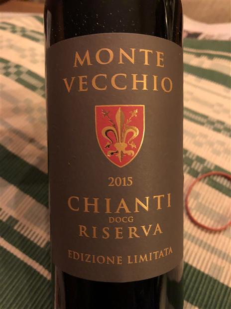 2015 Monte Vecchio Chianti Riserva, Italy, Tuscany, Chianti - CellarTracker