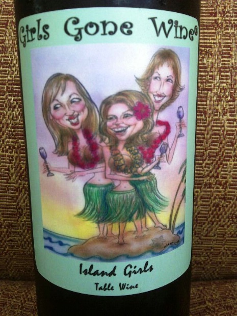 Island Girl Wine Glass