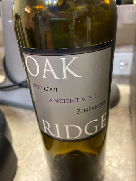 2017 Oak Ridge Winery Zinfandel Ancient Vine, USA, California, Central