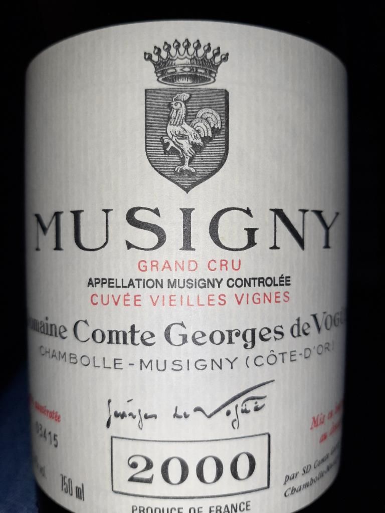 ★お求めやすく価格改定★ 2000 Domaine Comte Georges de Vogüé Chambolle-Musigny ワイン