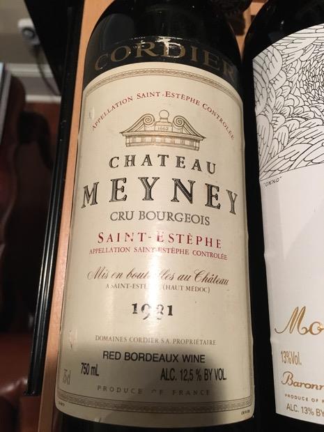 1981 Château Meyney - CellarTracker