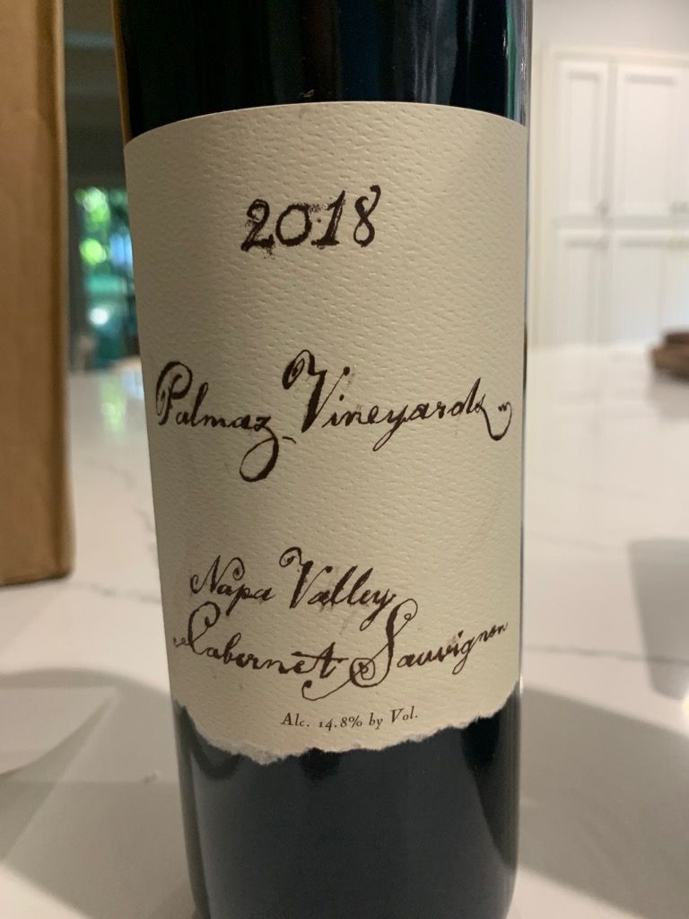 パルマッツ・ヴィンヤード カベルネ・ソーヴィニヨン 2018 2018 Palmaz Vineyards Cabernet Sauvignon