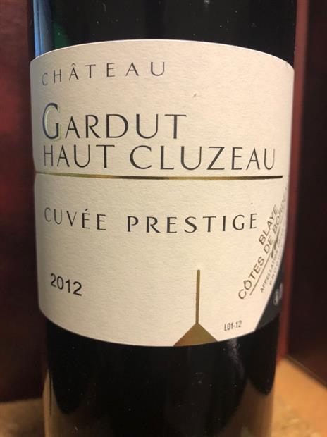クロドヴージョ グランクリュ 2002 赤　ムルソー レフォルジュ 2003 白 2002 Château Gardut Haut-Cluzeau Cuvée Prestige - CellarTracker