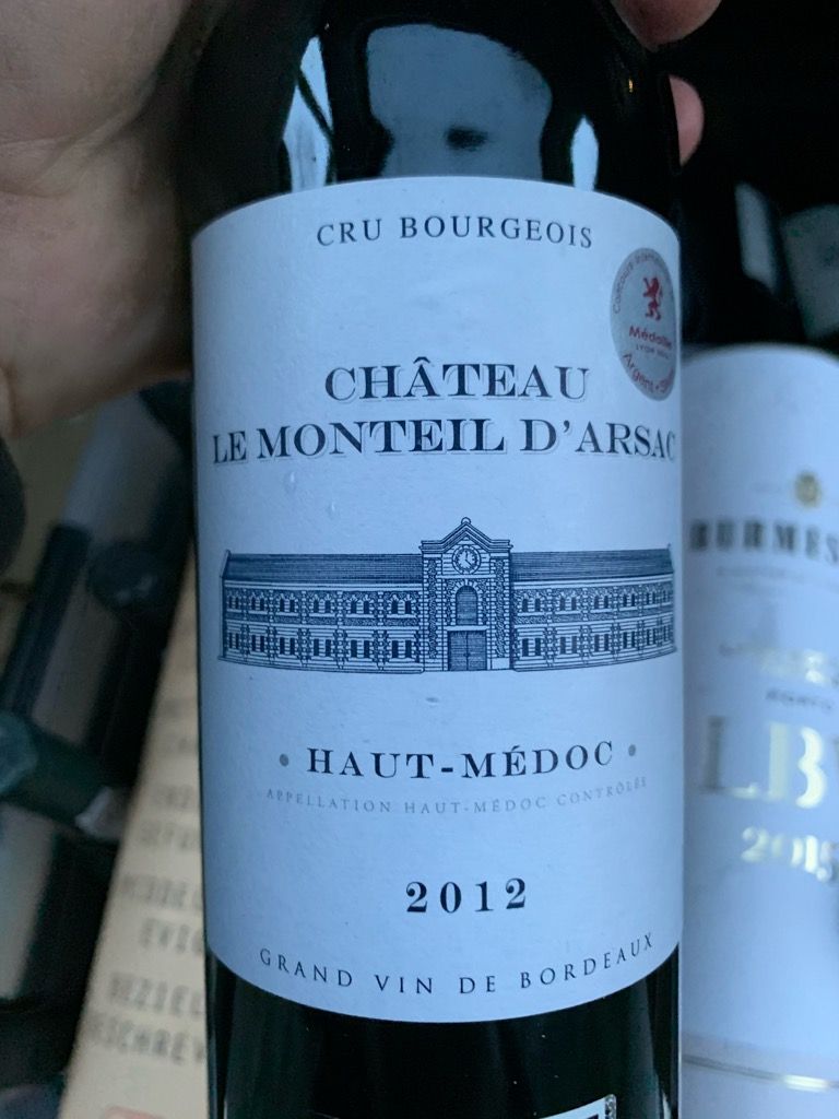 2012 Château le Monteil d'Arsac, France, Bordeaux, Médoc, HautMédoc