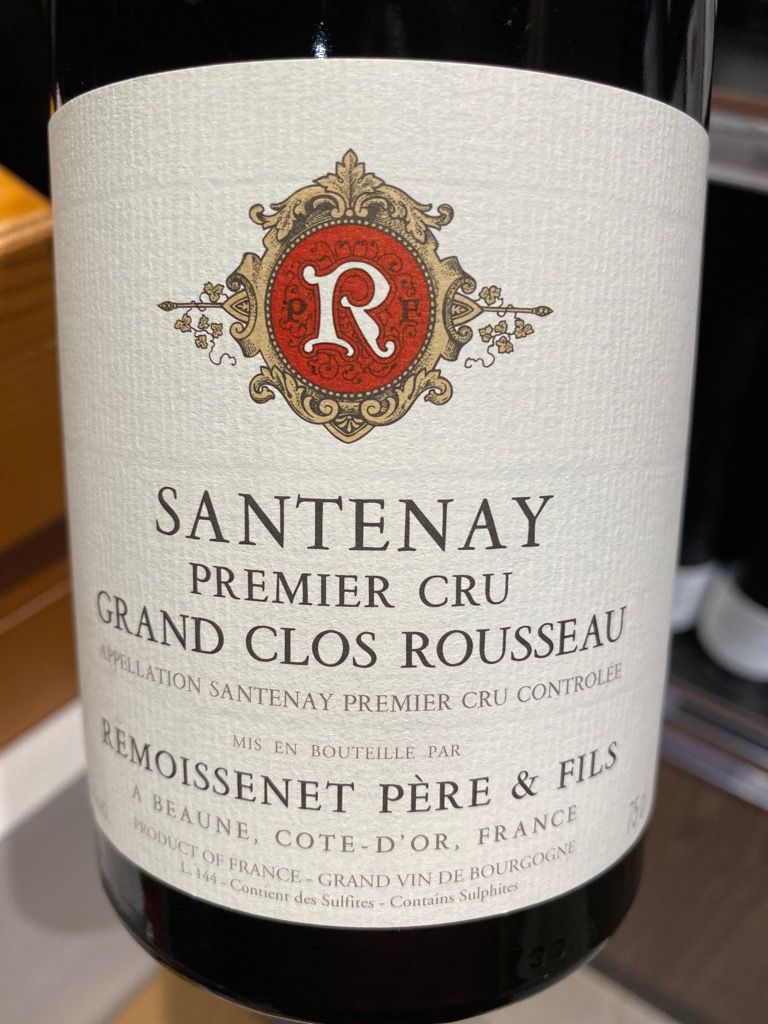 2016 Remoissenet Père Et Fils Santenay 1er Cru Grand Clos Rousseau ...