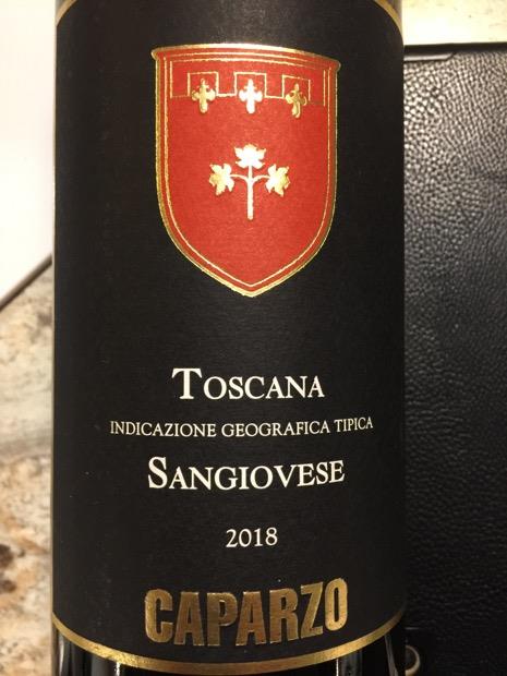 2018 Tenuta Caparzo Sangiovese Toscana Igt, Italy, Tuscany, Toscana Igt 