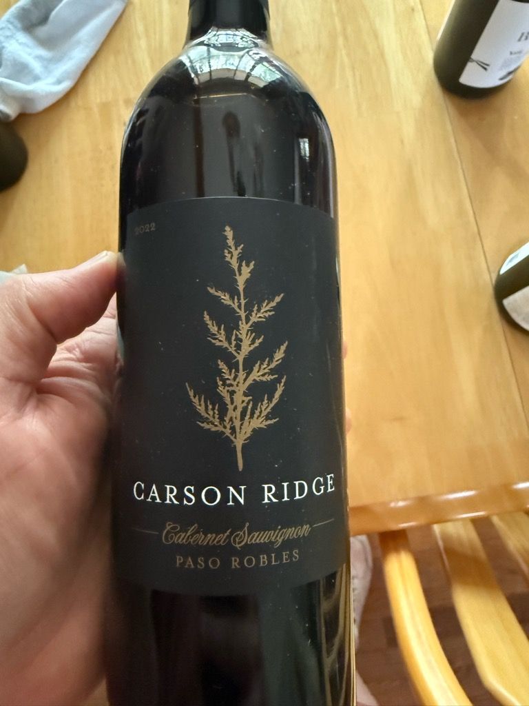 2022 Carson Ridge Cabernet Sauvignon, USA, California, Central Coast ...
