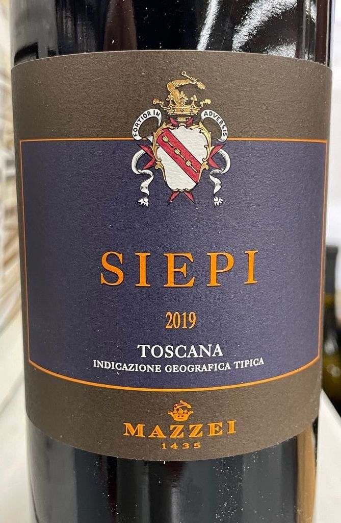 2017 Marchesi Mazzei Castello di Fonterutoli Siepi Toscana IGT