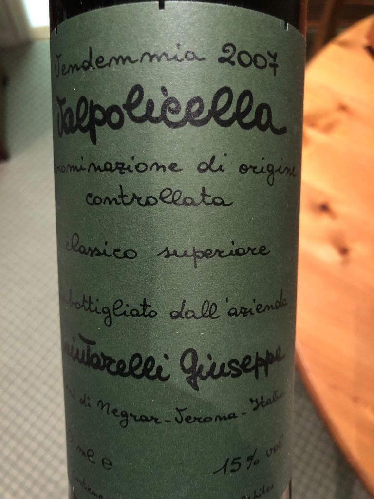 2007 Giuseppe Quintarelli Valpolicella Classico Superiore - CellarTracker