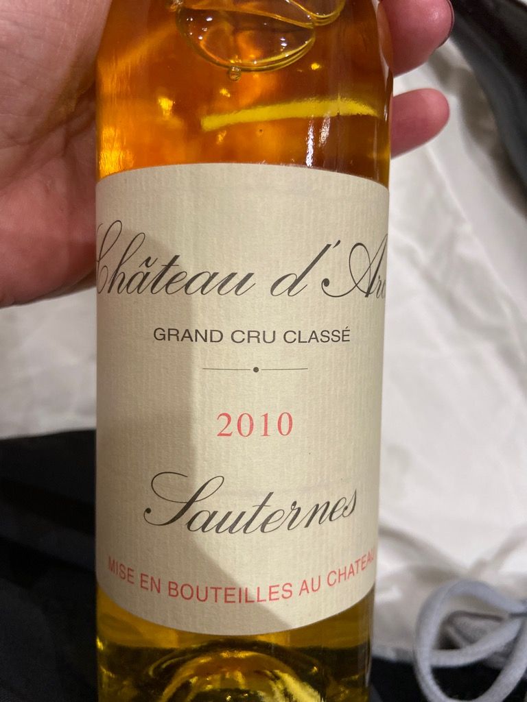 2010 Ch teau d Arche Sauternes CellarTracker