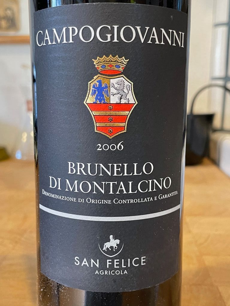 1990 Campogiovanni (San Felice) Brunello di Montalcino - CellarTracker