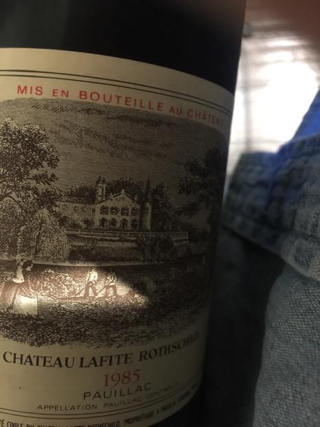 1985 Château Lafite Rothschild - CellarTracker