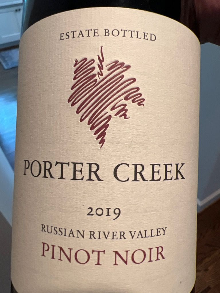 2020 Porter Creek Pinot Noir Estate, USA, California, Sonoma County