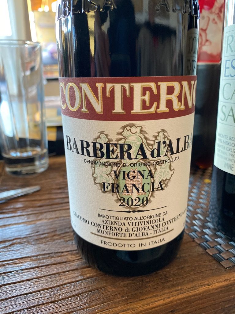 2019 Giacomo Conterno Barbera d'Alba Vigna Francia - CellarTracker