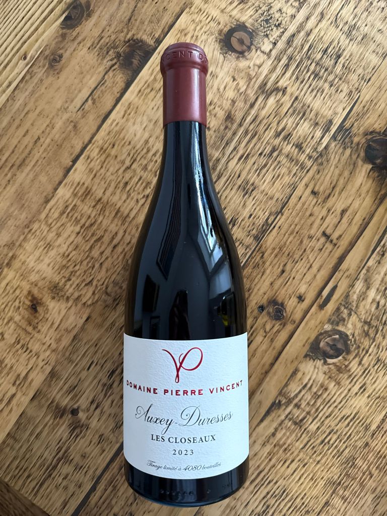 2023 Domaine Pierre Vincent Auxey-Duresses Les Closeaux Rouge
