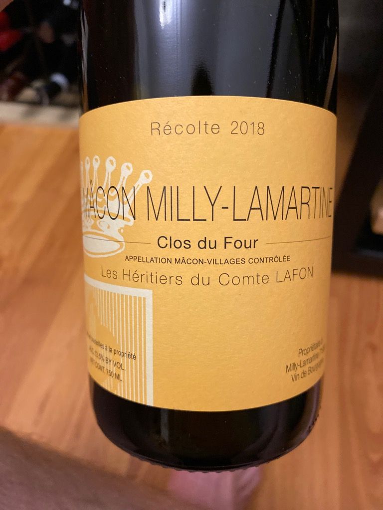 Milly lamartine tasting notes discount lesheritiers du comte lafon