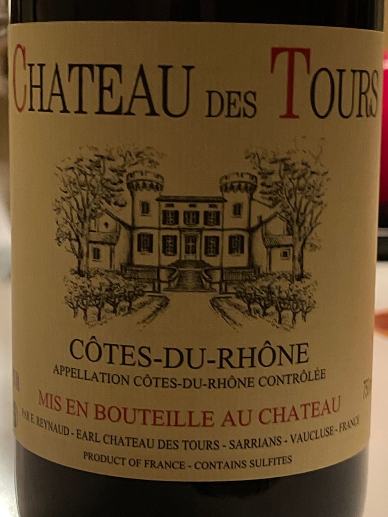2020 Château des Tours Côtes du Rhône Reserve - CellarTracker