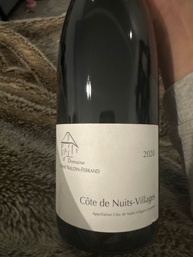 2021 Domaine Henri Naudin-Ferrand Côte de Nuits Villages, France ...