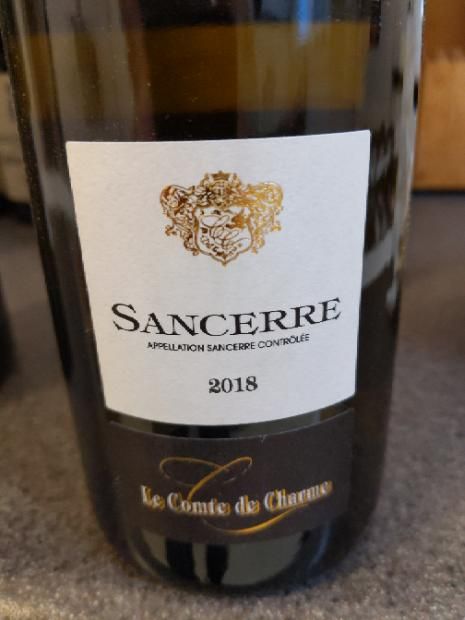 2018 Comte de Charme Sancerre Le Comte de Charme, France, Loire Valley ...