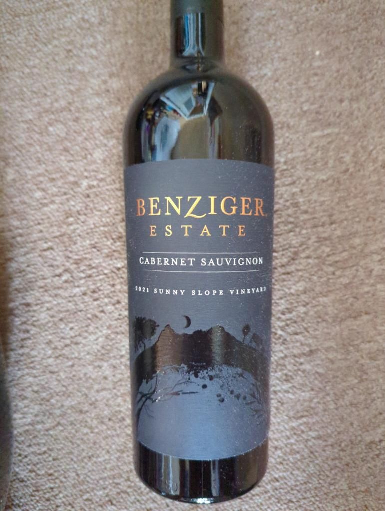 2021 Benziger Family Winery Cabernet Sauvignon Sunny Slope Vineyard ...
