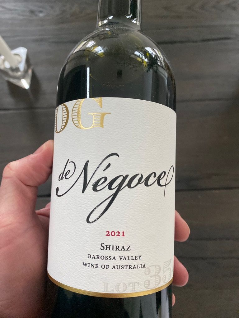 2021 de Négoce Shiraz OG N.356 Barossa Valley, Australia, South
