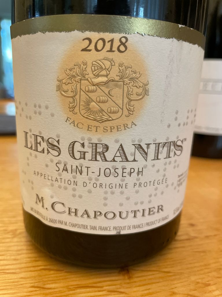 2012 M. Chapoutier Saint-Joseph Blanc Les Granits - CellarTracker