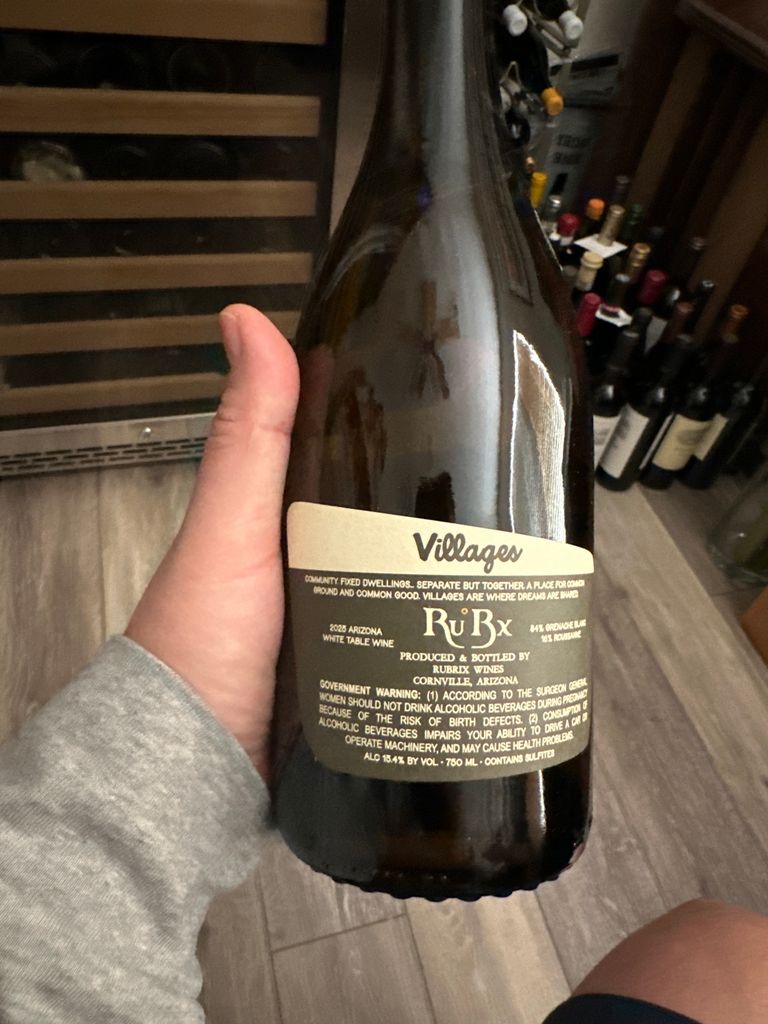 Rubrix 2021 Rubrix Wines Villages White, USA, Arizona - CellarTracker