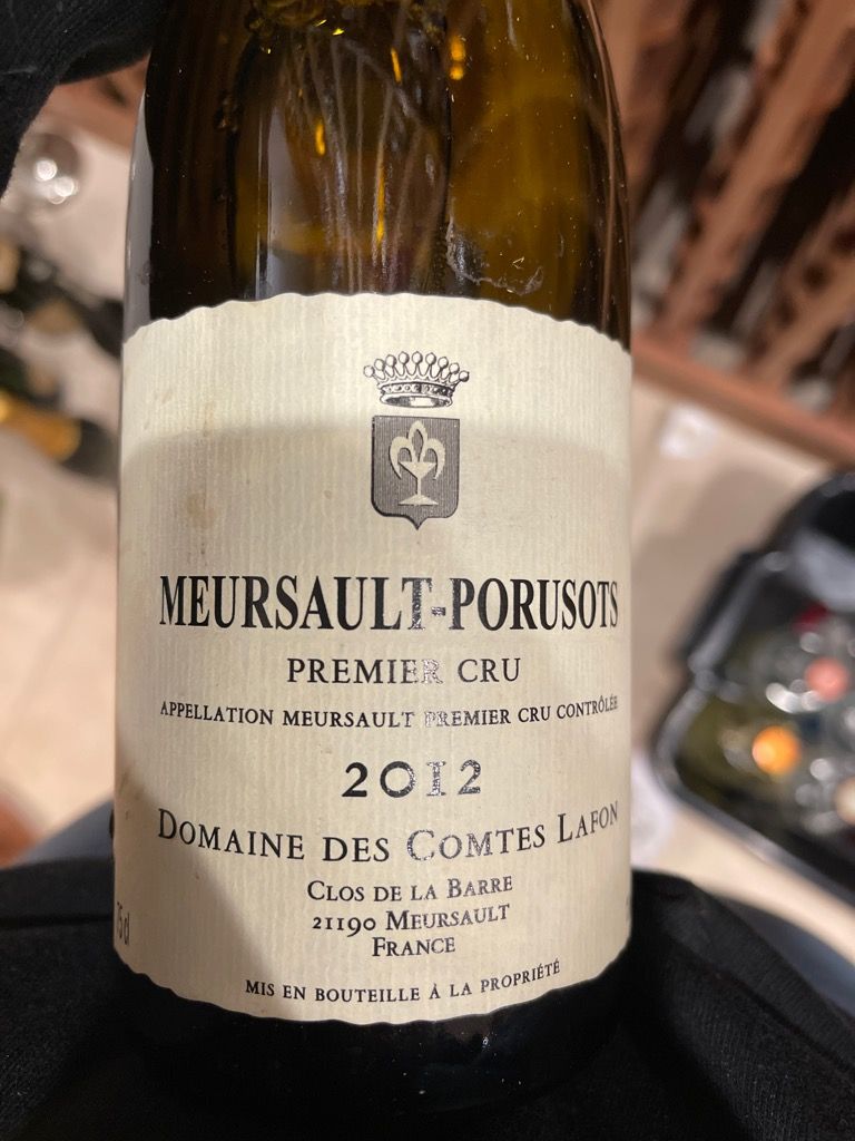 2012 Domaine des Comtes Lafon Meursault 1er Cru Bouchères