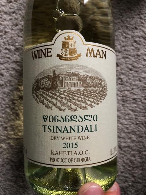 Вино Wine man цинандали белое сухое 750мл (4860010010224)