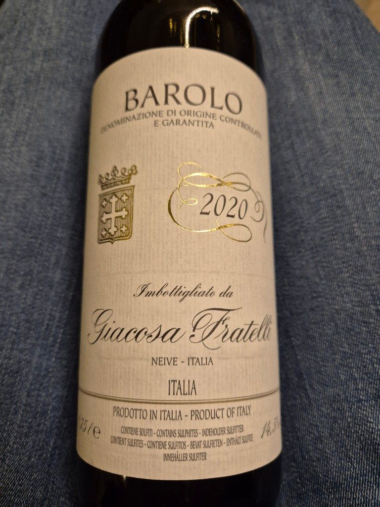 2020 Giacosa Fratelli Barolo - CellarTracker