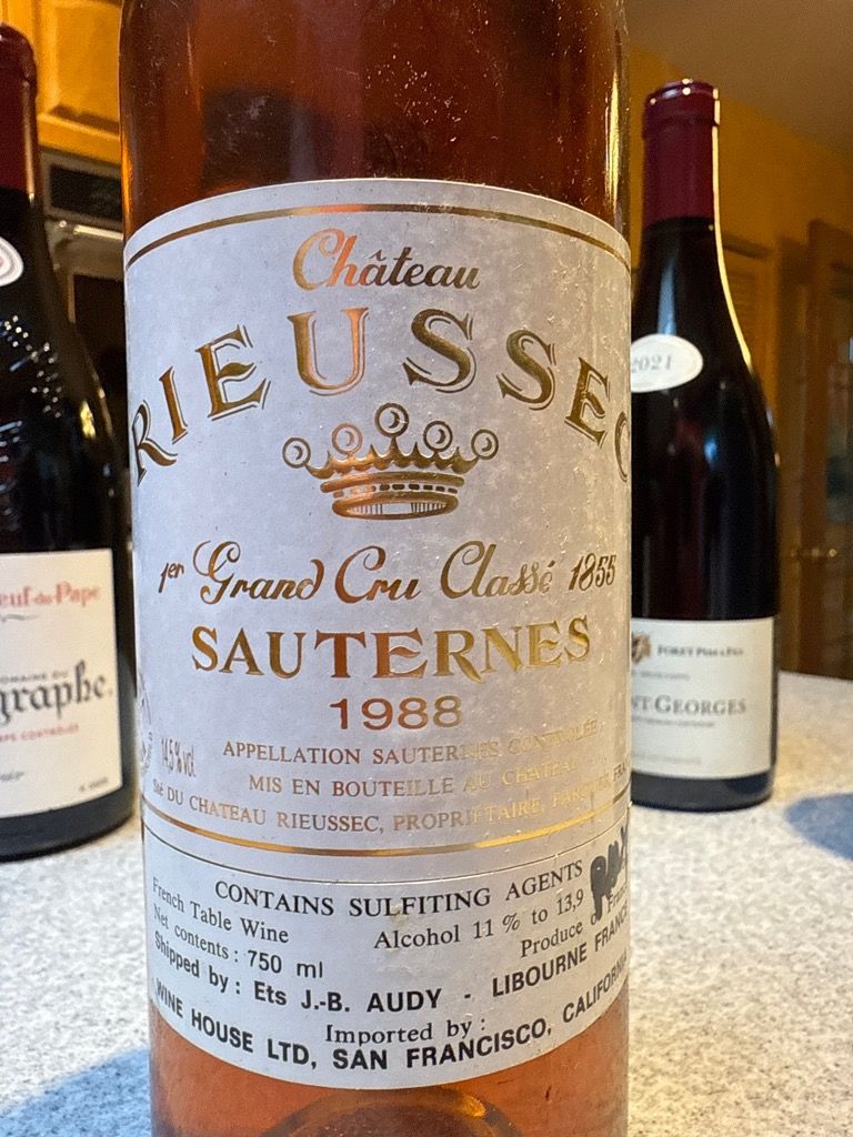 1986 Château Rieussec - CellarTracker