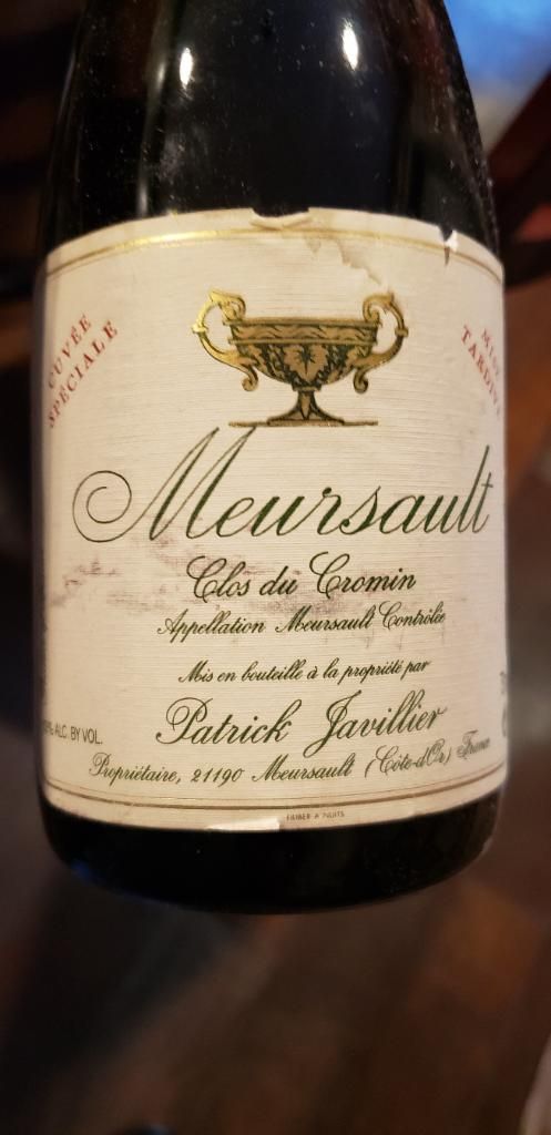 Meursault 1er Cru Les Charmes Domaine Patrick Javillier 2016