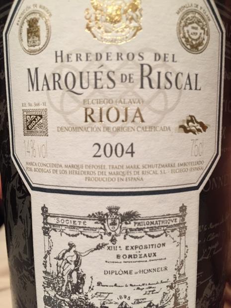 2004 Marqués de Riscal Rioja Gran Reserva - CellarTracker