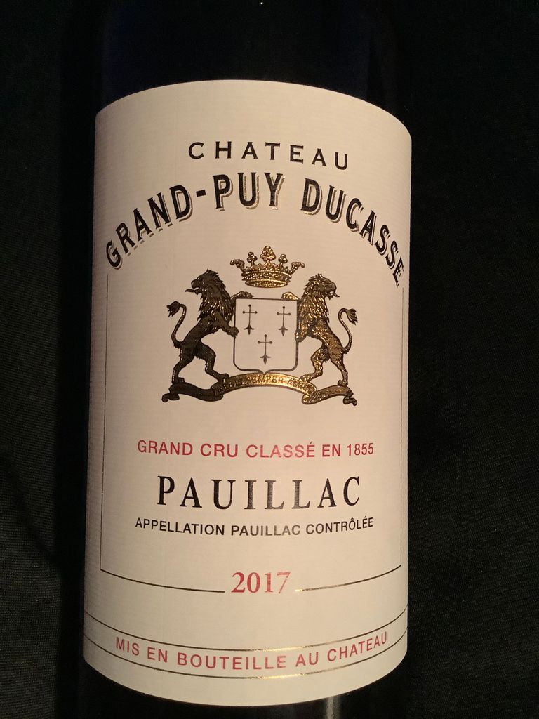 - CellarTracker Château Grand-Puy Ducasse 2017