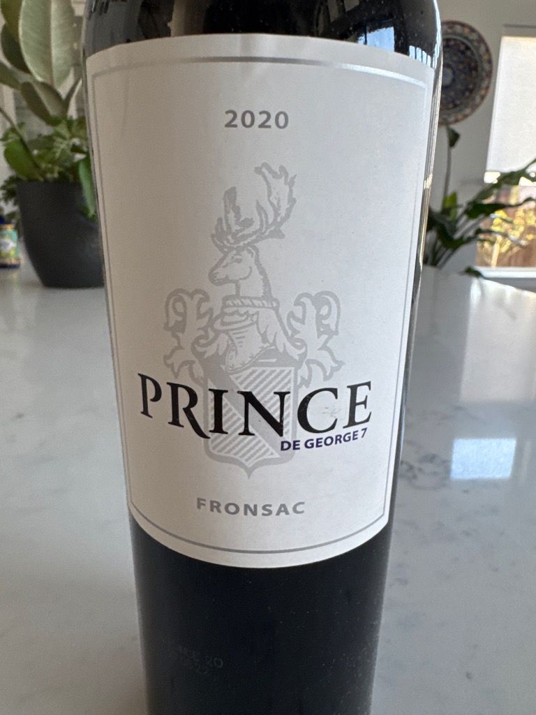 2020 Château 7 Prince de 7, France, Bordeaux, Libournais