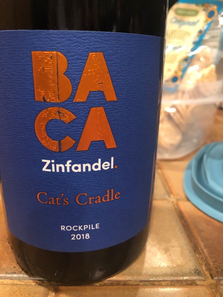 2018 Baca Zinfandel Cat's Cradle, USA, California, Sonoma County