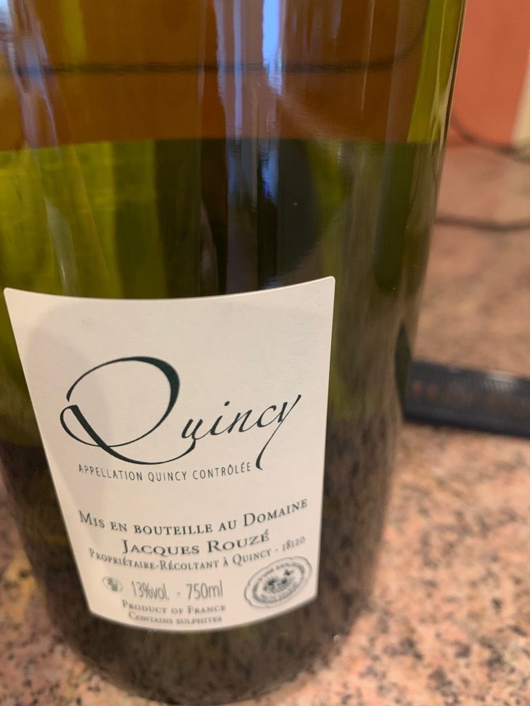 2022 Jacques Rouze Quincy, France, Loire Valley, Upper Loire, Quincy