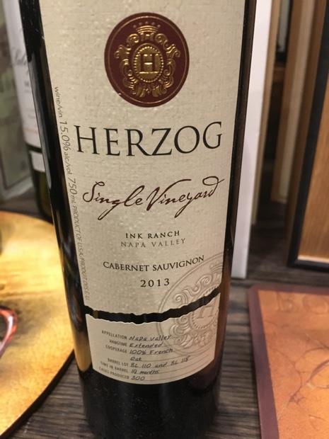 2011 Baron Herzog Cabernet Sauvignon Single Vineyard Ink Ranch, USA ...